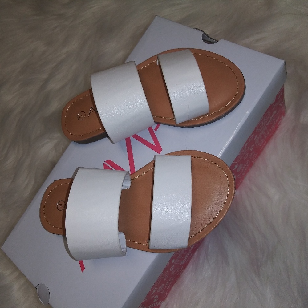 Kids White Sandals